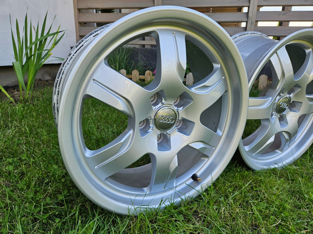 4x Alufelge 17 Zoll 7.5" 5x112 Glanz Silber 8T0601025B Audi Rim Wheel FEL1825223981iq