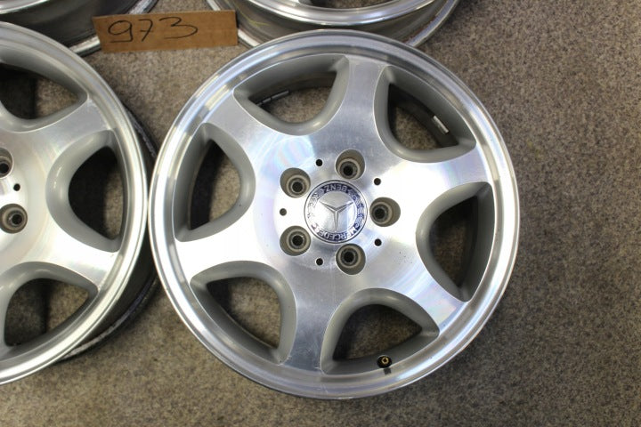 4x Alufelge 16 Zoll 7.0" 5x112 37ET Glanz Silber A1704011102 Mercedes-Benz Slk FEL9100786246mu