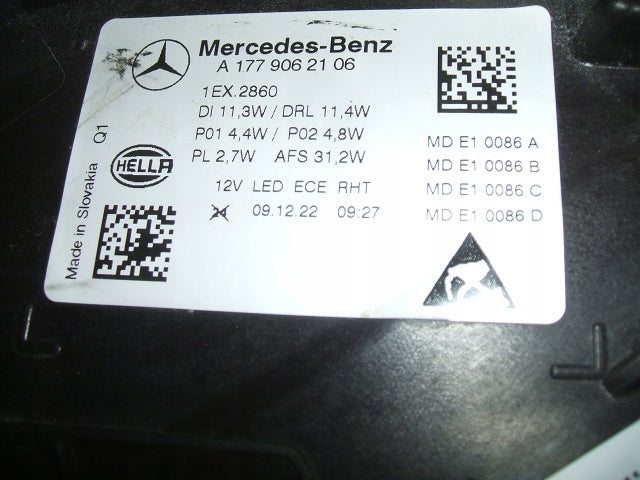 Frontscheinwerfer Mercedes-Benz W177 A1779062106 LED Links Headlight SCH2007907202jb