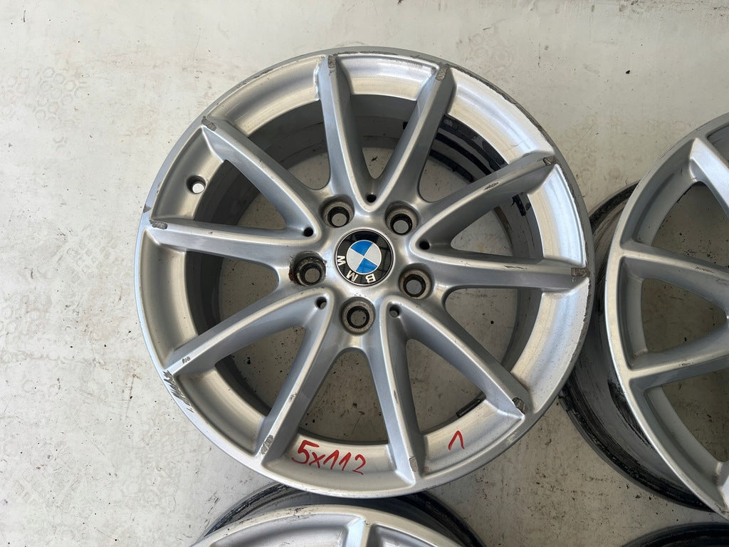 4x Alufelge 16 Zoll 7.0" 5x115 52ET Glanz Silber 6855080 BMW F45 Rim Wheel FEL2900944161cn