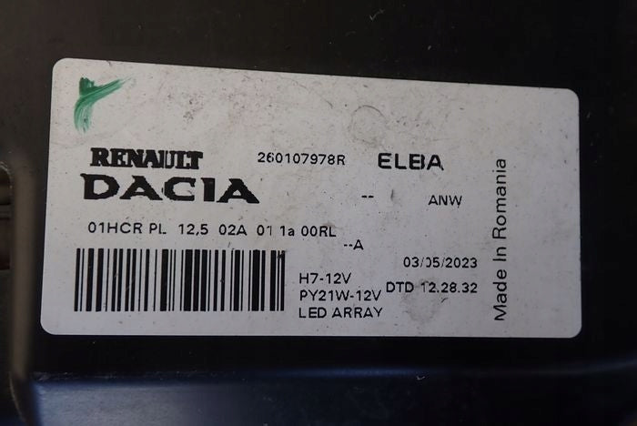 Frontscheinwerfer Dacia Sandero III Logan Jogger 260107978R Rechts Headlight SCH7395683931yr