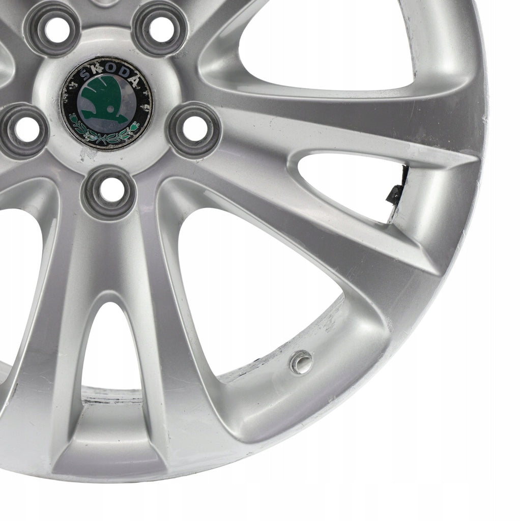 1x Alufelge 17 Zoll 7.5" 5x112 49ET Glanz Silber 3T0601025D Skoda Superb FEL6441346413xo