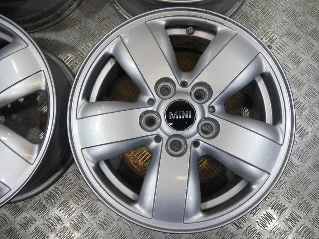 4x Alufelge 15 Zoll 5.5" 5x112 46ET Glanz Silber 6855101 Mini F57 F56 F55 FEL6022392008dr