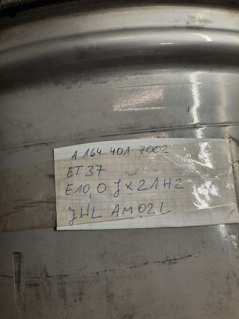 1x Alufelge 21 Zoll 10.0" 5x112 37ET Silber A1644017002 Mercedes-Benz Rim Wheel FEL9806891969yb