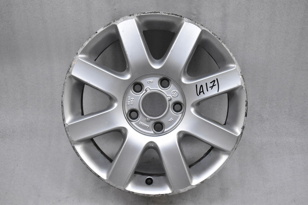 1x Alufelge 16 Zoll 6.0" 5x112 50ET Glanz Silber 1K0601025Q VW Golf Rim Wheel