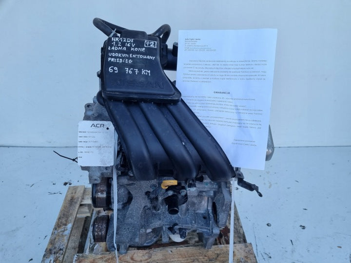 Motor Nissan Note HR12DE 1.2 80PS 59kW 69TKm 2012 Benzin Engine Unkomplett MOT4346459929em