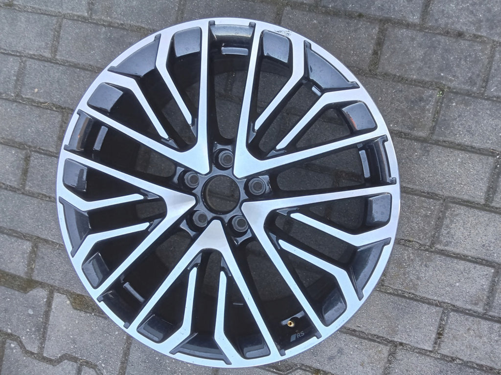 1x Alufelge 19 Zoll 8.0" 5x112 49ET Glanz Schwarz 8Y0601025DC Audi Rim Wheel FEL4292542606fe