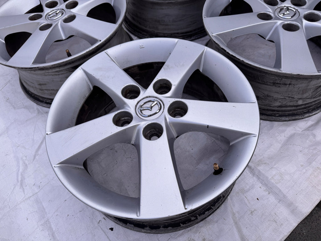 4x Alufelge 15 Zoll 6.0" 5x114.3 52 5ET Silber Mazda I Rim Wheel FEL1253561721mc