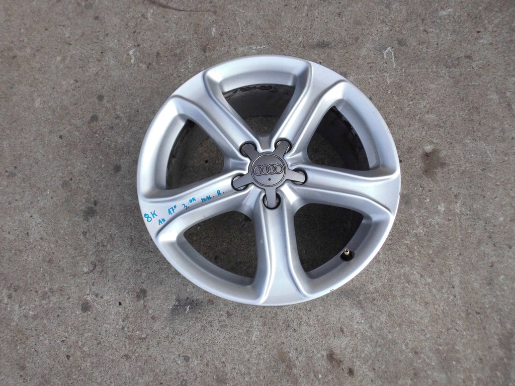 1x Alufelge 17 Zoll 7.5" 5x112 45ET Glanz Silber 8K0601025CE Audi A4 B8