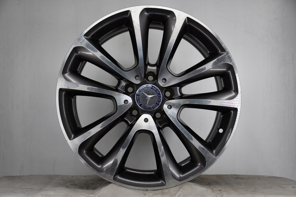 4x Alufelge 18 Zoll 9.0" 5x112 53ET Glanz A2134010400 Mercedes-Benz Mg Rim Wheel