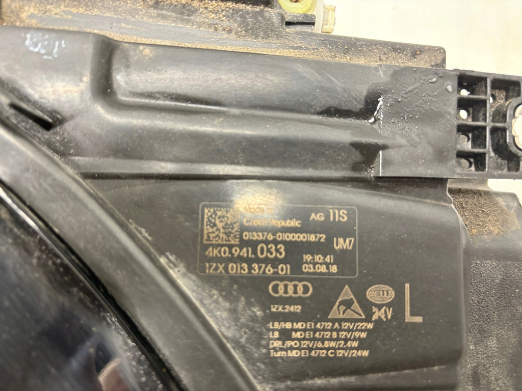 Frontscheinwerfer Audi A6 C8 4K0941033 LED Links Scheinwerfer Headlight