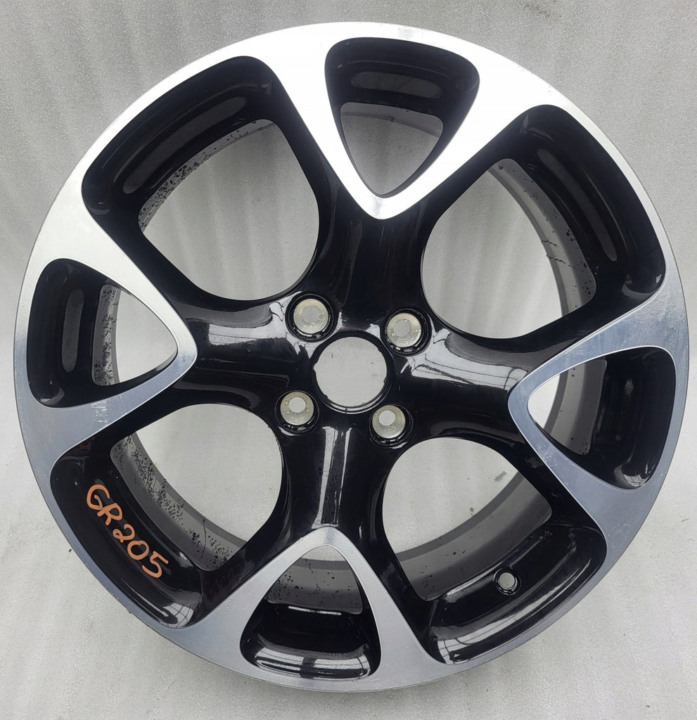 1x Alufelge 17 Zoll 7.0" 4x100 44ET Glanz Schwarz 8201335578 Renault Clio Iv FEL2521589008eh