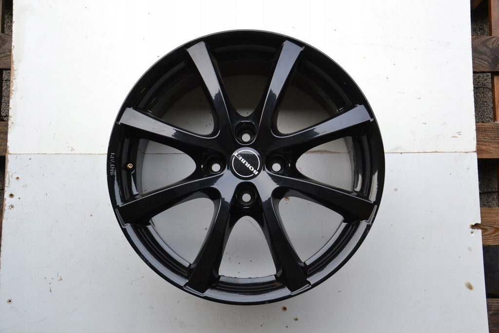 1x Alufelge 17 Zoll 7.0" 4x108 38ET Glanz Schwarz Rim Wheel FEL7262833950nf