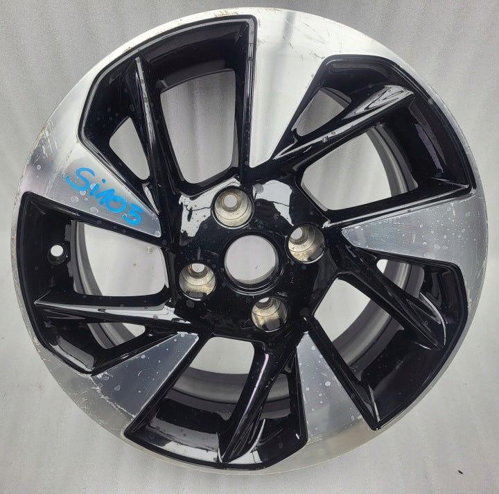 1x Alufelge 16 Zoll 6.5" 4x100 32ET Glanz Silber 93484566 Opel Corsa F Rim Wheel FEL4181886662af