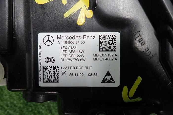 Frontscheinwerfer Mercedes-Benz Cla A1189068400 85122000 Rechts Headlight SCH1140357249qv