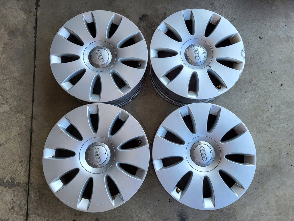 4x Alufelge 16 Zoll 7.0" 5x112 35ET Glanz Silber 4F0601025N Audi A4 B6 B7