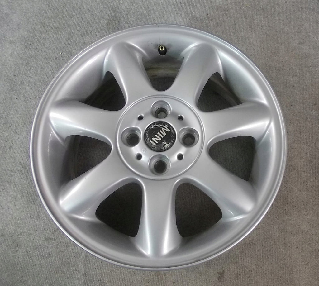1x Alufelge 16 Zoll 6.5" 4x100 48ET Glanz Silber 6775684 Mini Clubman F56 F55