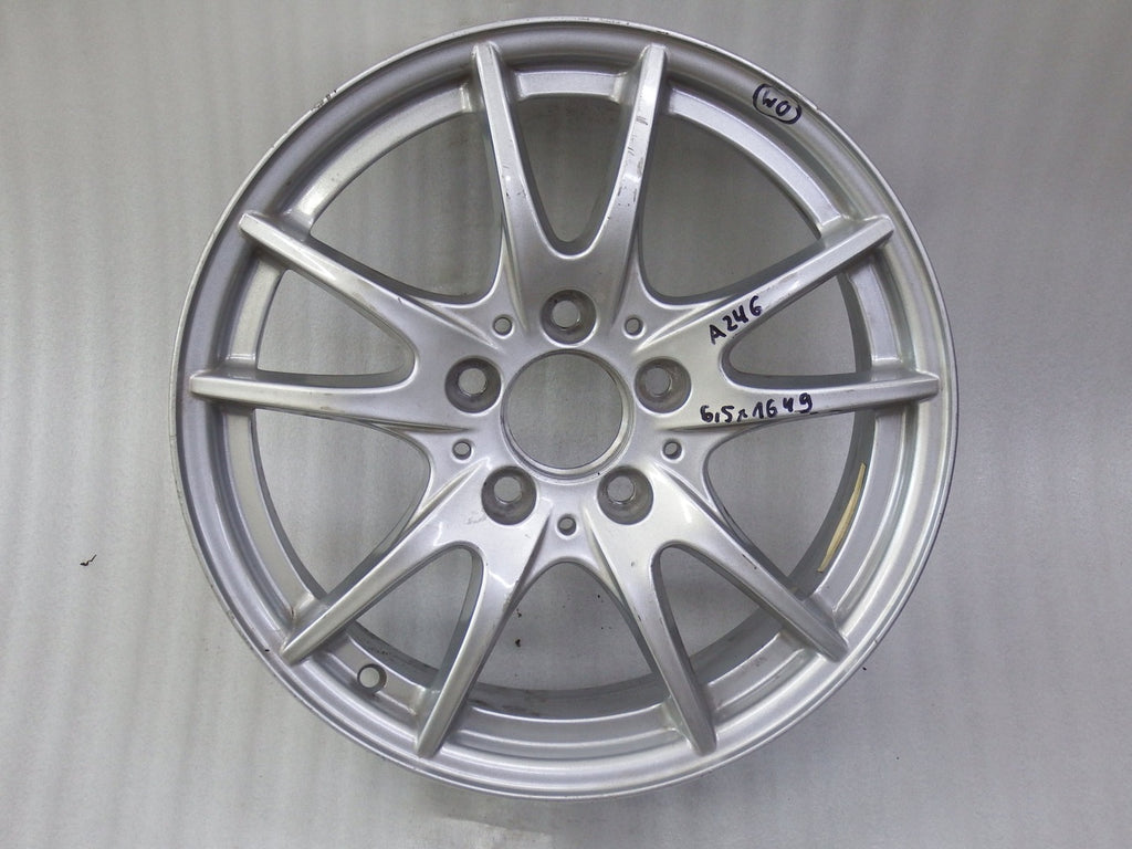 1x Alufelge 16 Zoll 6.5" 5x112 49ET Glanz Silber A2464011302 Mercedes-Benz W246