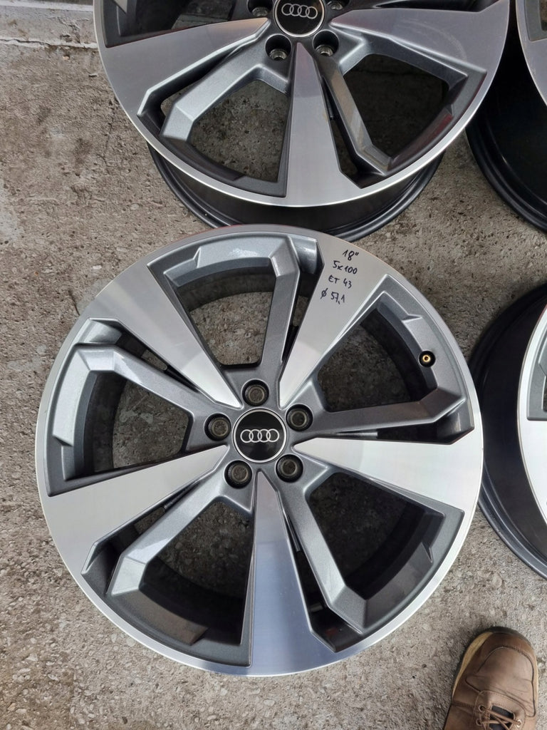 4x Alufelge 18 Zoll 7.5" 5x100 43ET Glanz Grau 82A601025T Audi A1 Mg Rim Wheel FEL3669976466yc