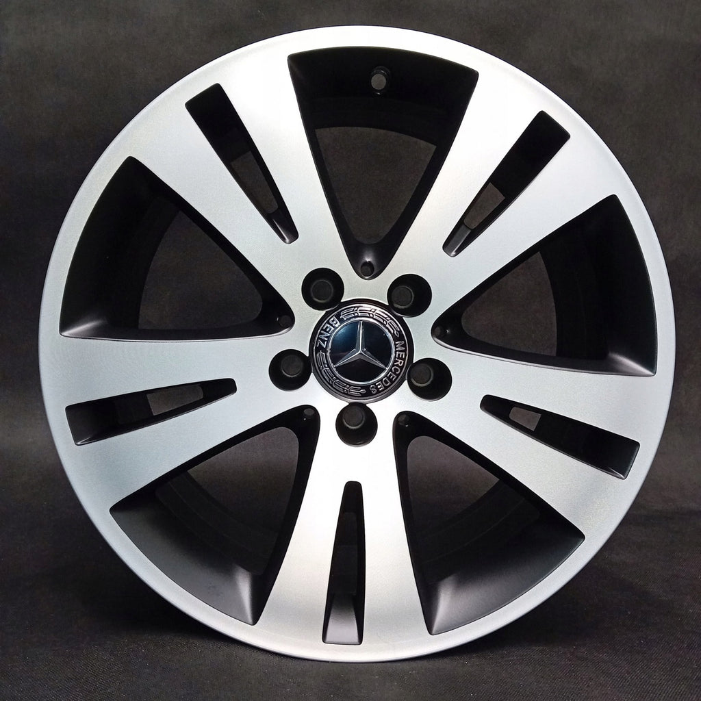 4x Alufelge 17 Zoll 7.5" 5x112 47ET Glanz Silber A2044010402 Mercedes-Benz W204 FEL2126045799jm
