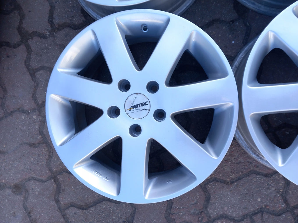 4x Alufelge 16 Zoll 6.5" 5x112 50ET Matt Silber 8P0601025A Audi A6 A4 Rim Wheel