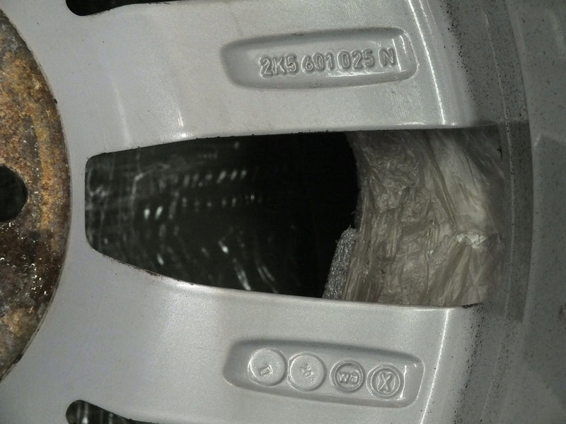 1x Alufelge 17 Zoll 6.0" 5x112 50ET Glanz Silber 2K5601025 VW Caddy Rim Wheel FEL6242353112oo