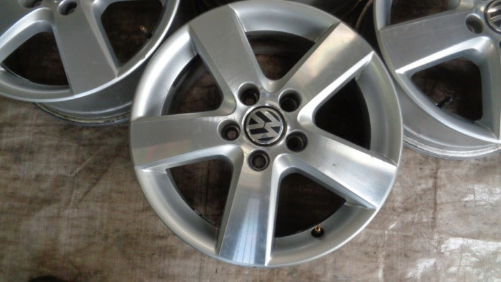 4x Alufelge 16 Zoll 6.5" 5x112 50ET 1K0601025CB Seat I Passat Touran Caddy FEL6881834740hp