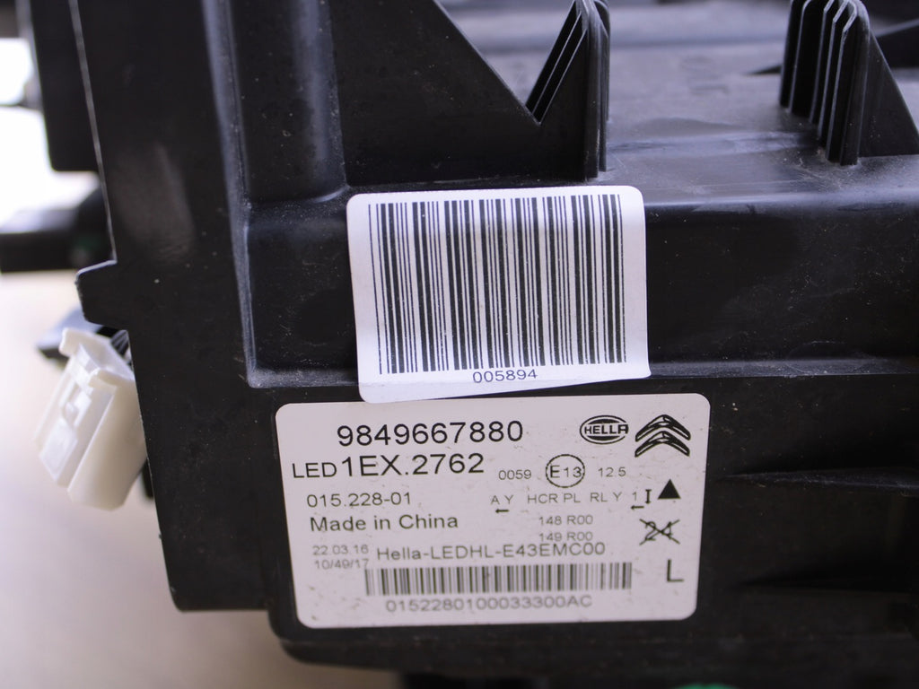 Frontscheinwerfer Citroën C5 III 9849667880 LED Links Scheinwerfer Headlight