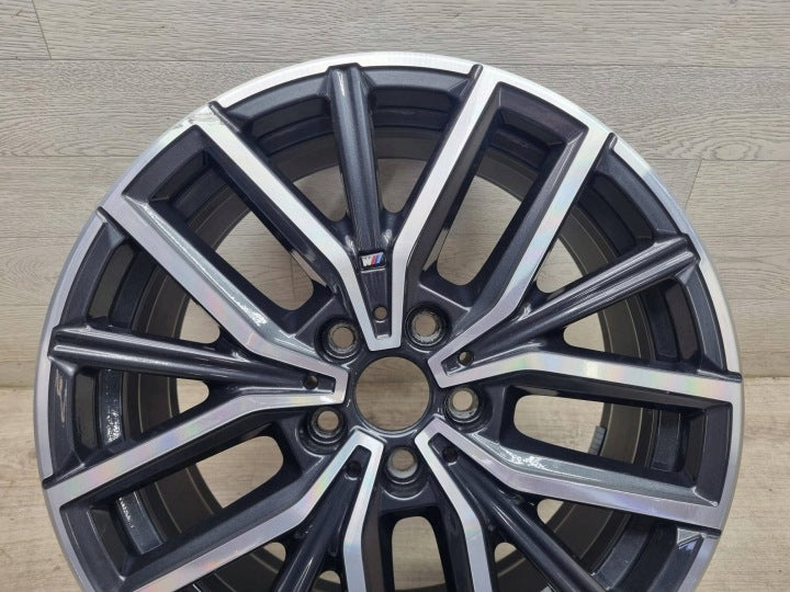 1x Alufelge 18 Zoll 7.5" 5x112 50ET Glanz Schwarz 6891179 BMW X1 Mg Rim Wheel FEL8998874938bu