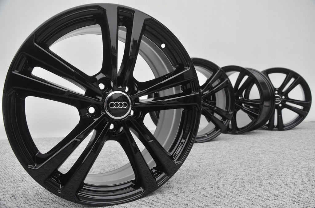 4x Alufelge 18 Zoll 7.5" 5x112 Schwarz Audi C5 B6 B7 Rim Wheel FEL3477735949wh
