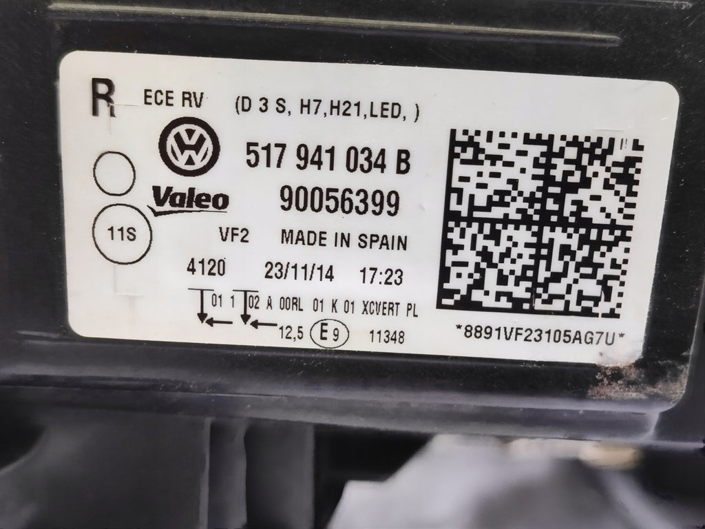 Frontscheinwerfer VW Golf Sportsvan 517941034B Xenon Rechts Headlight SCH6211689374rp