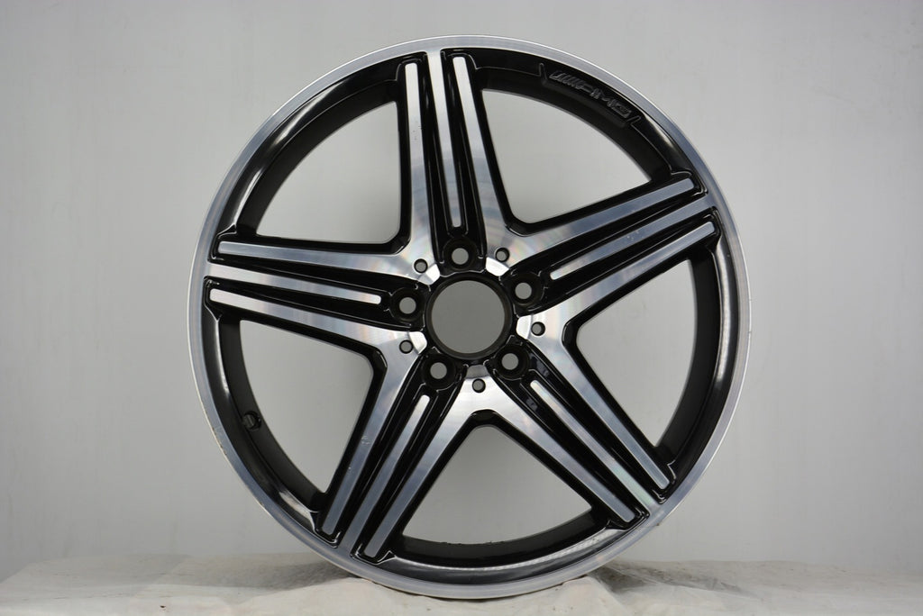 1x Alufelge 18 Zoll 8.0" 5x112 48ET Glanz Schwarz A1764010402 Mercedes-Benz