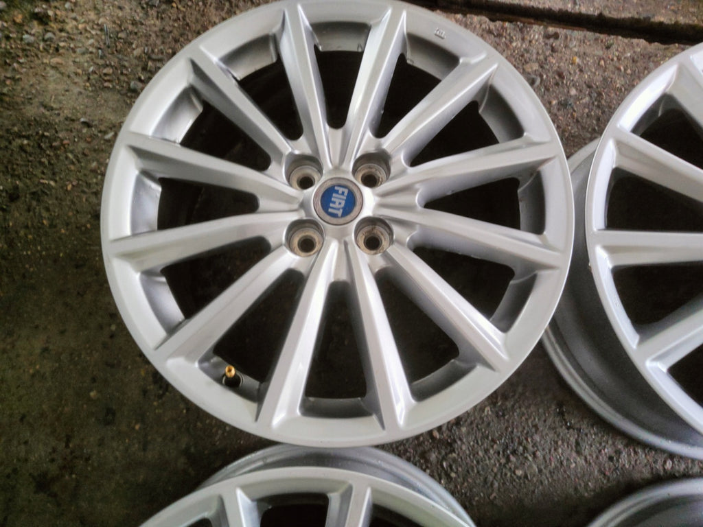 4x Alufelge 17 Zoll 7.0" 4x100 45ET Glanz Grau 9965947070 Fiat Rim Wheel FEL5282259392dm