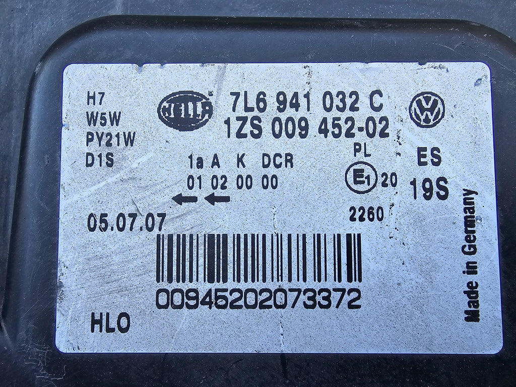 Frontscheinwerfer VW Touareg 7l6 7L6941032C Xenon Rechts Scheinwerfer Headlight SCH5467329505ah