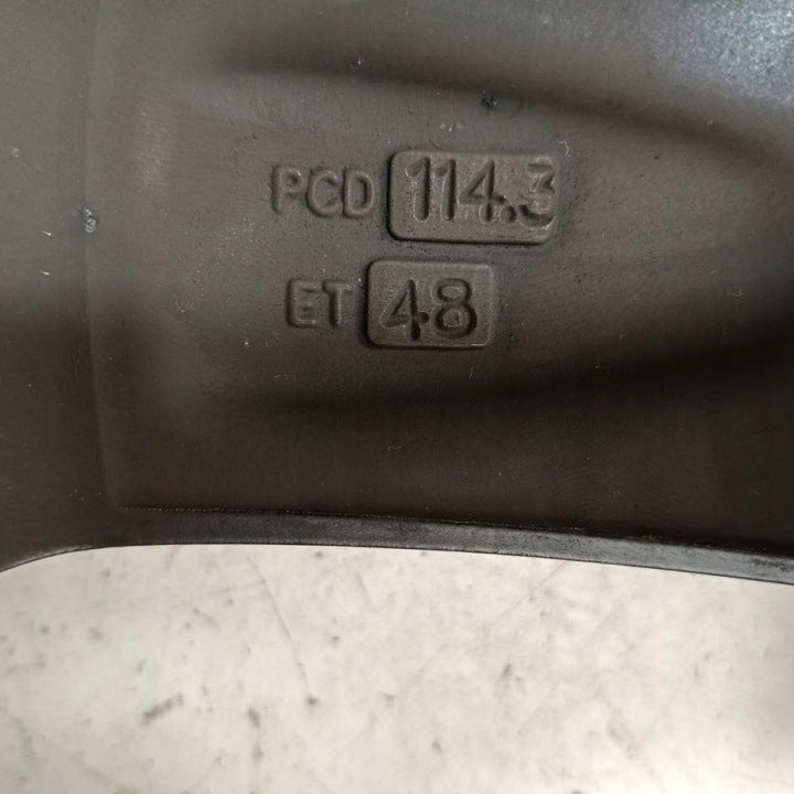 4x Alufelge 16 Zoll 6.5" 5x114.3 48ET Schwarz Hyundai I Rim Wheel FEL8981844994wr