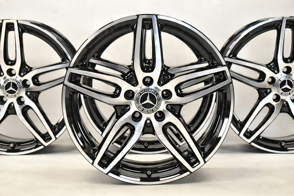 4x Alufelge 18 Zoll 7.5" 5x112 52ET Glanz Schwarz A1764010700 Mercedes-Benz Vito
