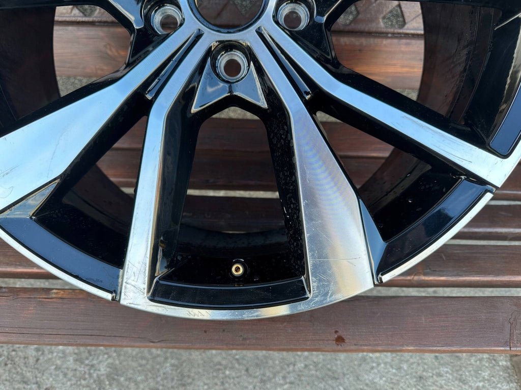 1x Alufelge 19 Zoll 8.0" 5x112 47ET Glanz Schwarz 2GA601025AK VW T-Roc Rim Wheel FEL9571501663jt