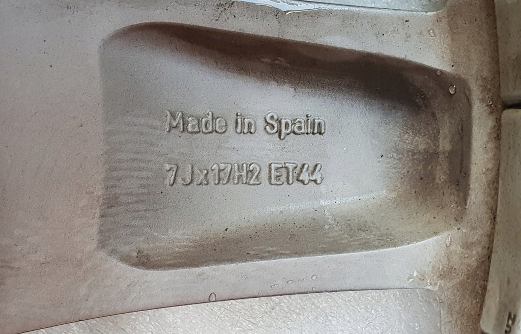 1x Alufelge 17 Zoll 7.0" 4x100 44ET Matt Grau 13341735 Opel Corsa D Rim Wheel