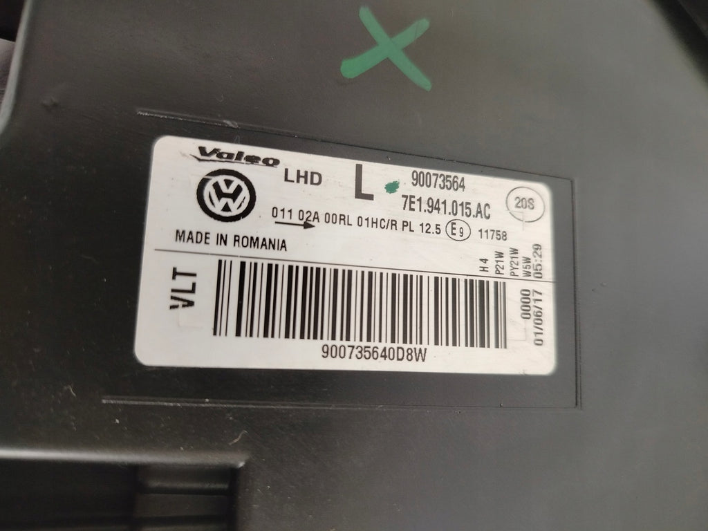 Frontscheinwerfer VW Transporter 7E1941015AC Links Scheinwerfer Headlight