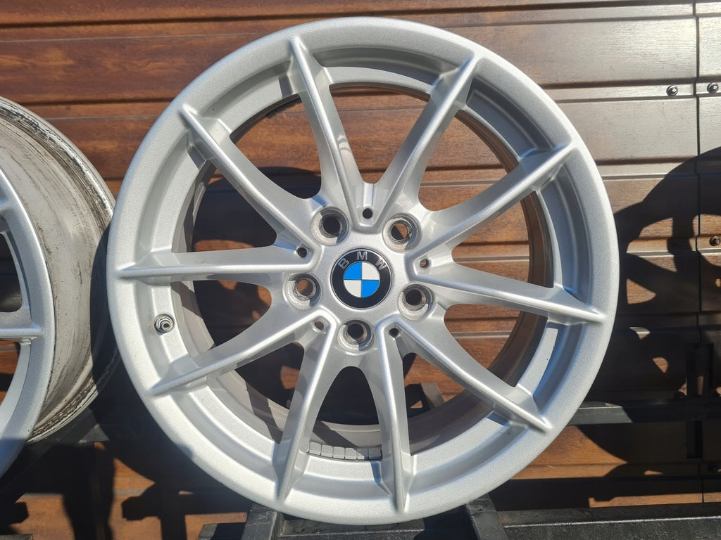 4x Alufelge 16 Zoll 6.5" 5x112 22ET Glanz Silber 6876921 BMW Rim Wheel FEL9497543232og