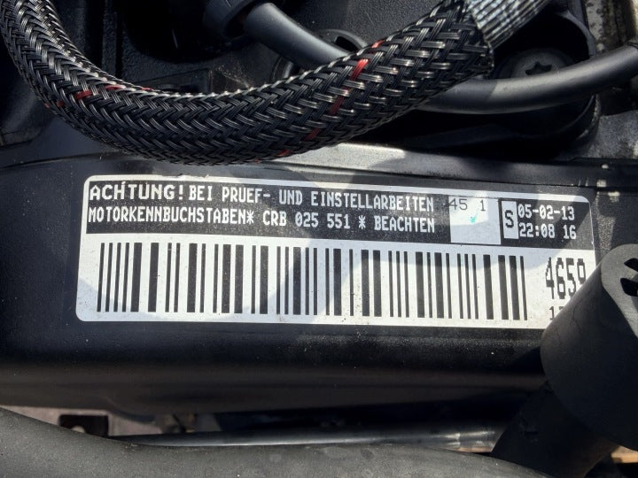 Motor Audi VW A3 CRB CRBC CPS 2.0 TDI 150PS 110kW 155TKm Diesel Engine Komplett MOT9156311371lr
