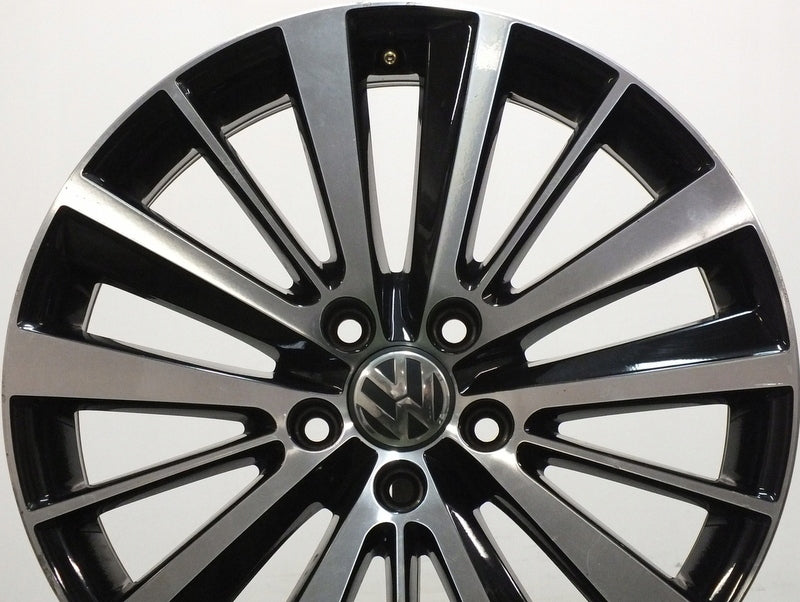 1x Alufelge 18 Zoll 7.5" 5x112 51ET Glanz Schwarz 5C5071498 VW Rim Wheel FEL7722869571sn