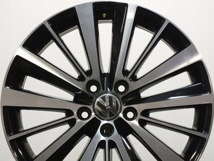 1x Alufelge 18 Zoll 7.5" 5x112 51ET Glanz Schwarz 5C5071498 VW Rim Wheel FEL7722869571sn