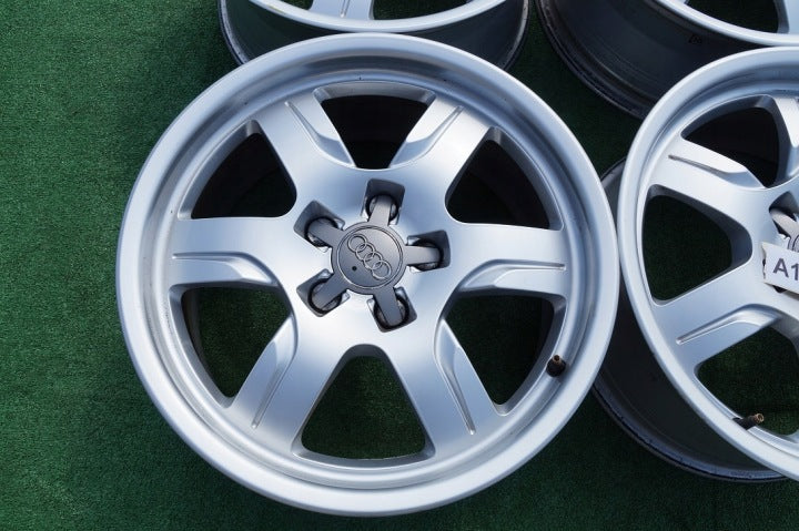 4x Alufelge 17 Zoll 7.5" 5x112 28ET Glanz Silber 8T0601025BS Audi A5 Rim Wheel FEL3021104900sm