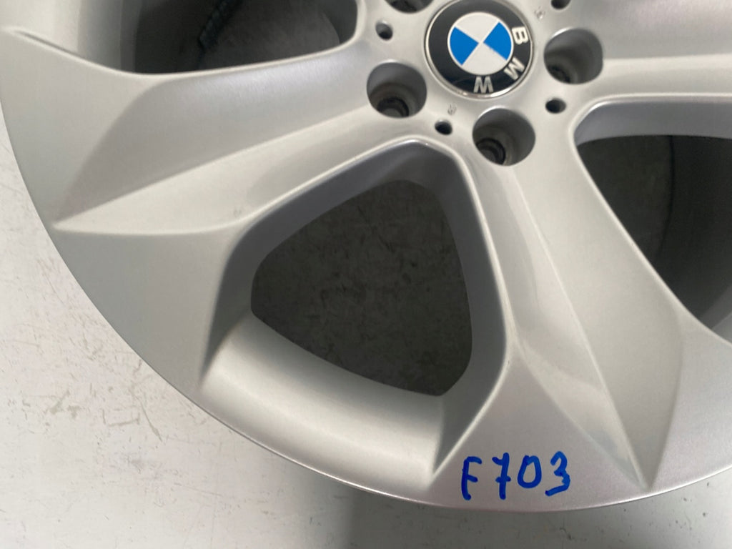 1x Alufelge 19 Zoll 9.0" 5x120 18ET Glanz Silber 6774894 BMW X5 E70 Rim Wheel FEL2123701040wa