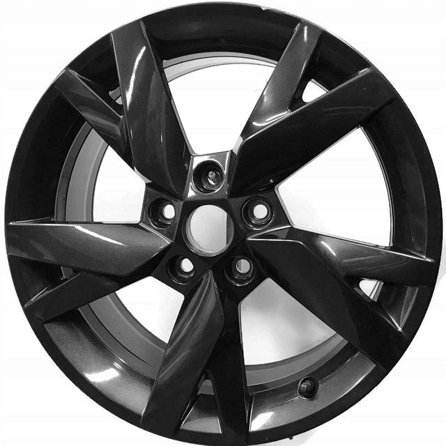 1x Alufelge 17 Zoll 6.5" 5x112 46ET Glanz 5E3601025AE Skoda Rim Wheel