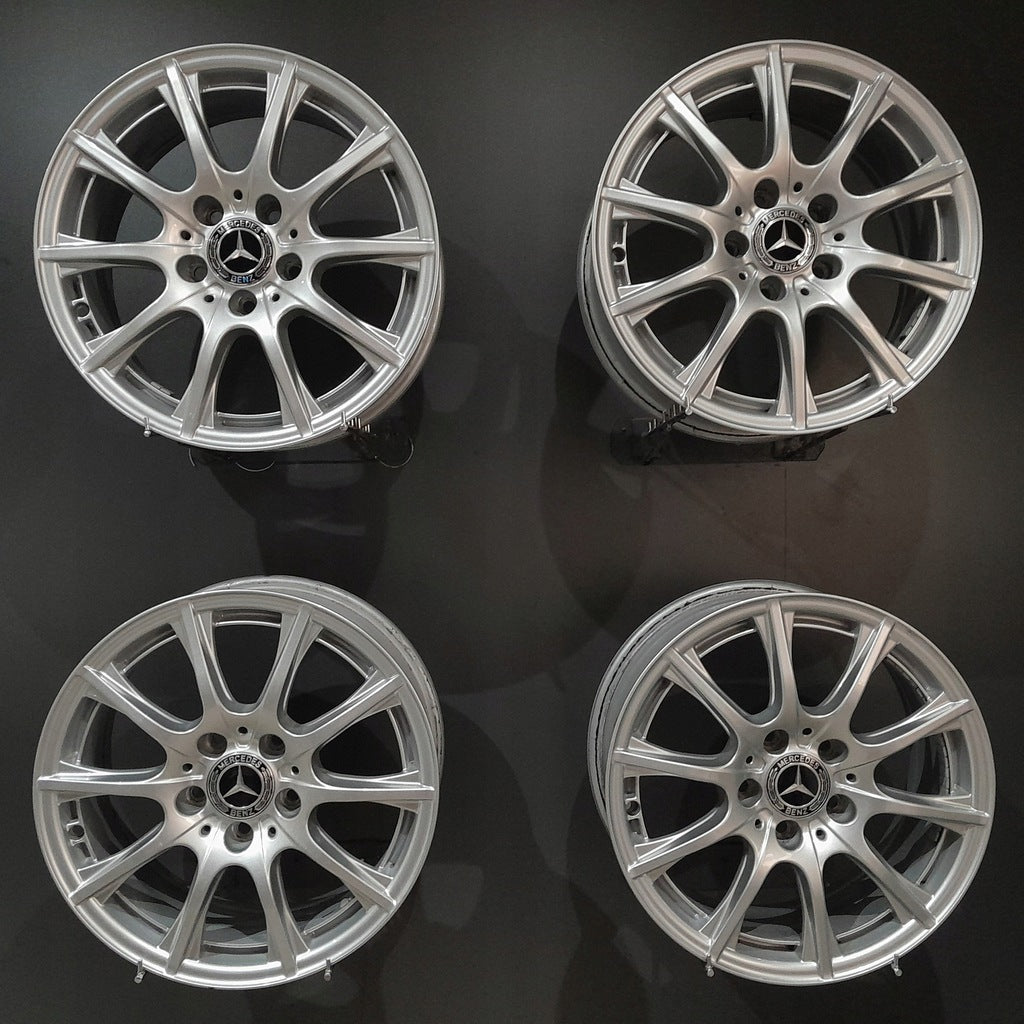 4x Alufelge 16 Zoll 6.5" 5x112 38ET A2054012400 Mercedes-Benz W176 Rim Wheel FEL9772007284og