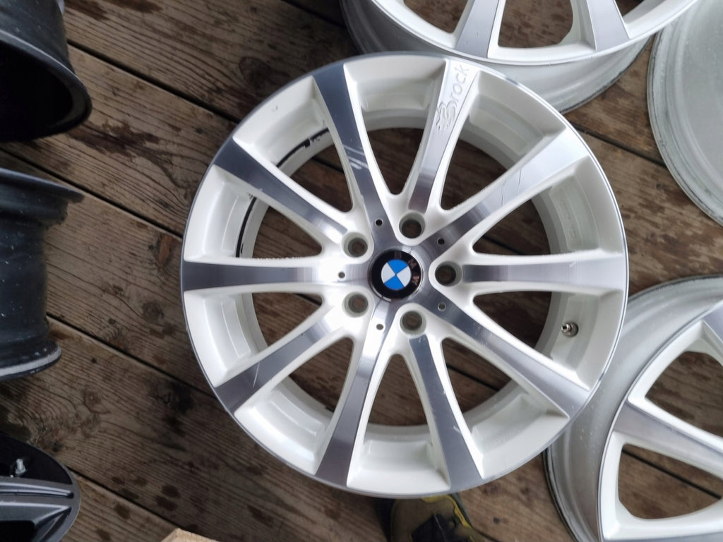 4x Alufelge 17 Zoll 7.5" 5x112 35ET Glanz Weiß Audi Rim Wheel FEL6395553565ym