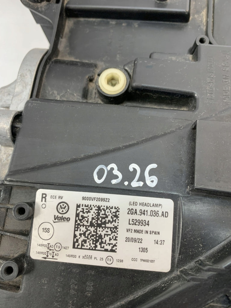 Frontscheinwerfer VW T-Roc 2GA941036AD Rechts Scheinwerfer Headlight SCH5571550742wc