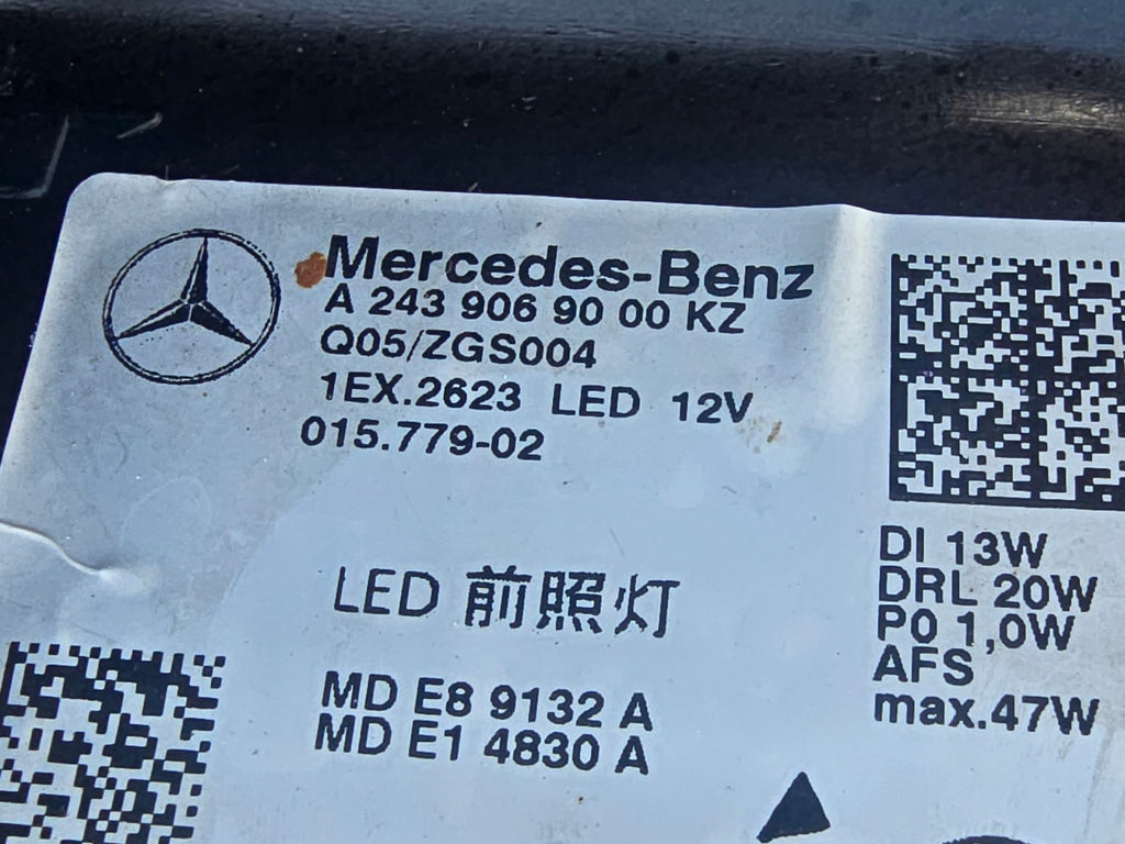 Frontscheinwerfer Mercedes-Benz Eqa Eqb A2439069000KZ 11577902 Rechts Headlight SCH1572233718tq